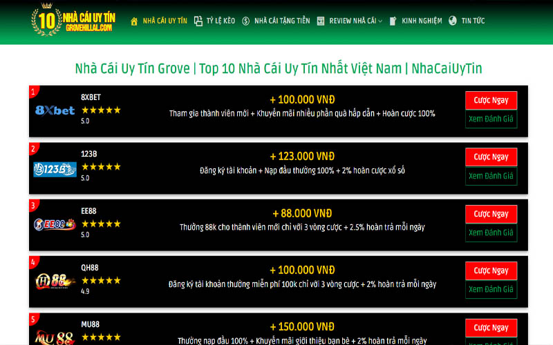 2 top 10 nha cai uy tin grovehilla Top 10 nhà cái uy tín Grovehilla